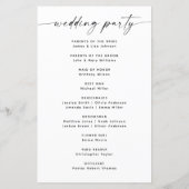 Elegante minimalistische bloemenbruiloft | scriptp (Achterkant)