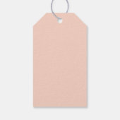 Elegante minimalistische blush bruiloft cadeaulabel (Achterkant)