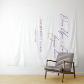 Elegante minimalistische bruiloft backdrops banner wandkleed (In Situ (horizontaal))