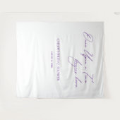 Elegante minimalistische bruiloft backdrops banner wandkleed (Voorkant (horizontaal))