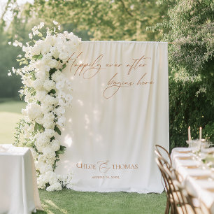 Elegante minimalistische bruiloft backdrops banner wandkleed