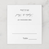 Elegante minimalistische bruiloft gevouwen plaats  (Buitenkant ongevouwen)