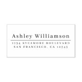 Elegante Minimalistische Chic Retouradres Rubberstempel (Afrduk)