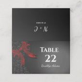 Elegante minimalistische eenvoudige rode strik (Buitenkant ongevouwen)