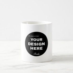 Elegante, minimalistische en strakke zwarte QR-cod Koffiemok