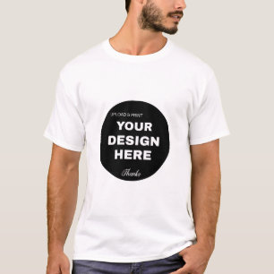 Elegante, minimalistische en strakke zwarte QR-cod T-shirt