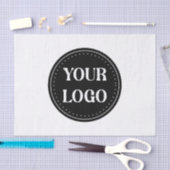 Elegante, minimalistische en strakke zwarte QR-cod Tissuepapier (Craft)