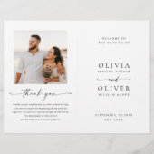 Elegante minimalistische foto bruiloft ceremonie p (Voorkant)