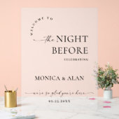 Elegante minimalistische FROSTED repetitie diner Acryl Bord (Huwelijk)