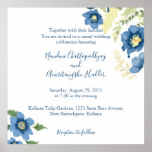 Elegante Minimalistische Huwelijksuitnodiging Sjab