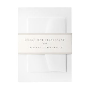 Elegante Minimalistische Kalligrafie Bruiloft Uitnodigingen Wikkel