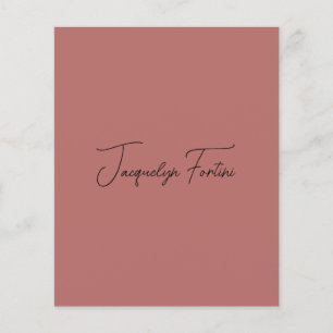 Elegante minimalistische kalligrafie scriptnaam flyer