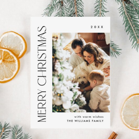 Elegante Minimalistische Kerst FOTO Magnetische Ka