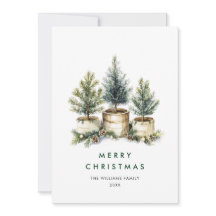 Elegante minimalistische kerstboom groet