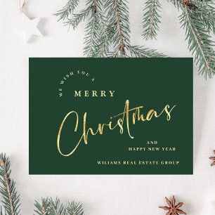 Elegante minimalistische kerstgroet Corporate Feestdagenkaart