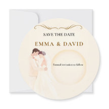 Elegante Minimalistische Koppelboog Save the Date