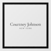 Elegante Minimalistische Luxe Boetiek Raamsticker (Vel)