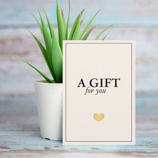 Elegante minimalistische luxe witte gouden hart