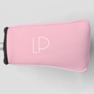 Elegante minimalistische moderne initiaal op paste golfheadcover
