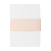 Elegante minimalistische moderne monogram perzik b uitnodigingen wikkel (Achterkant Voorbeeld)