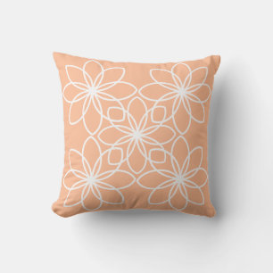 Elegante minimalistische moderne witte sinaasappel kussen