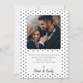 Elegante minimalistische multi foto Vrolijk Kerstf (Achterkant)