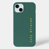 Elegante minimalistische naam toevoegen Case-Mate iPhone case (Achterkant)