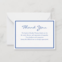 Elegante Minimalistische Navy Blau Herdenking Beda
