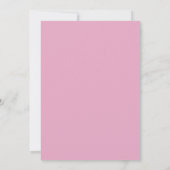 Elegante Minimalistische Roze Hart Kaart (Achterkant)