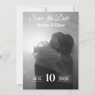 Elegante Minimalistische Save the Date Kaart