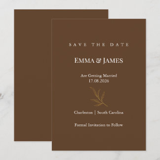 Elegante Minimalistische Save the Date Kaart | Mod