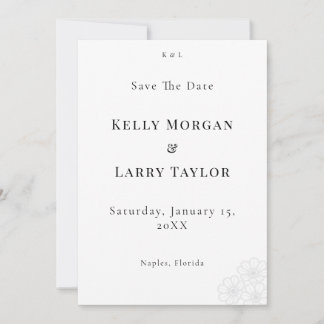 Elegante Minimalistische Save the Date Trouwkaart