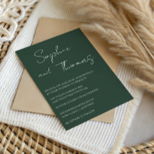 Elegante Minimalistische Script Saliegroen Huwelij