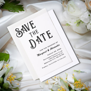 Elegante Minimalistische Script Save The Date Huwe Vellum Uitnodigingen