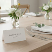 Elegante Minimalistische Script Trouwkaart
