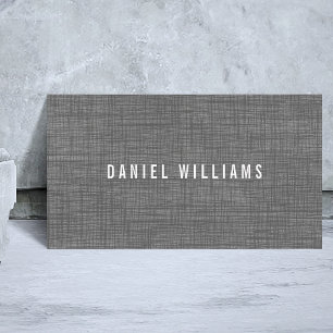 Elegante Minimalistische Textuur Grijs Witte Consu Visitekaartje