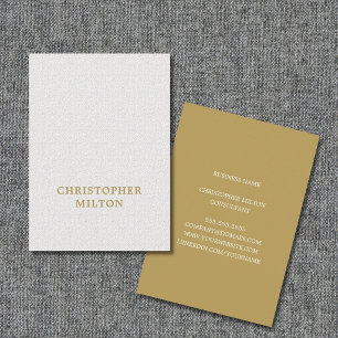 Elegante Minimalistische Textuur Wit Bruin Consult Visitekaartje