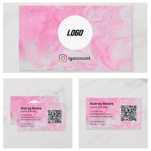 Elegante Minimalistische Trendy Roze Moderne Schoo Visitekaartje