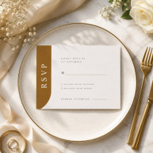 Elegante Minimalistische Trouw RSVP Kaart