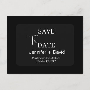 Elegante Minimalistische Trouwkaart 'Save the Date Briefkaart