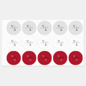 Elegante minimalistische trouwstickers labels (Vel)