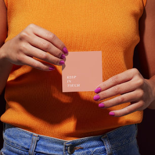 Elegante Minimalistische Typografie Eenvoudige Ora Vierkante Visitekaartje