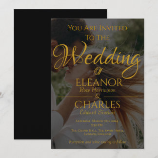 Elegante, minimalistische uitnodiging voor een zom