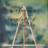Elegante minimalistische unplugged ceremonie Acryl