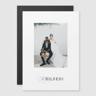 Elegante Minimalistische Vakantiefoto Magnetische Uitnodiging