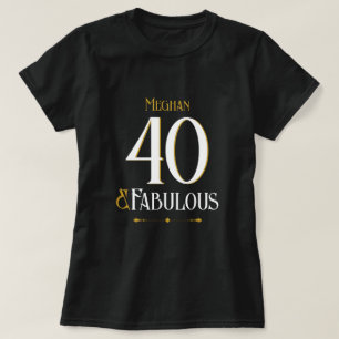 Elegante Minimalistische Veertig en Fabulous Verja T-shirt