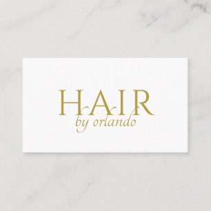 Elegante Minimalistische Visagist Goud Typografie Visitekaartje