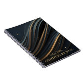 Elegante minimalistische vloeiende lijnen notitieboek (Rechterzijde)