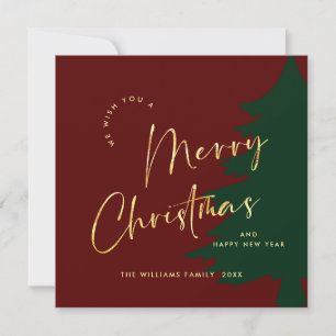 Elegante minimalistische vrolijke kerst groet mode feestdagenkaart