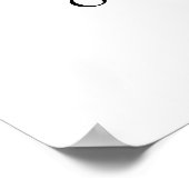 Elegante minimalistische welkom bruiloft kalligraf poster (Hoek)